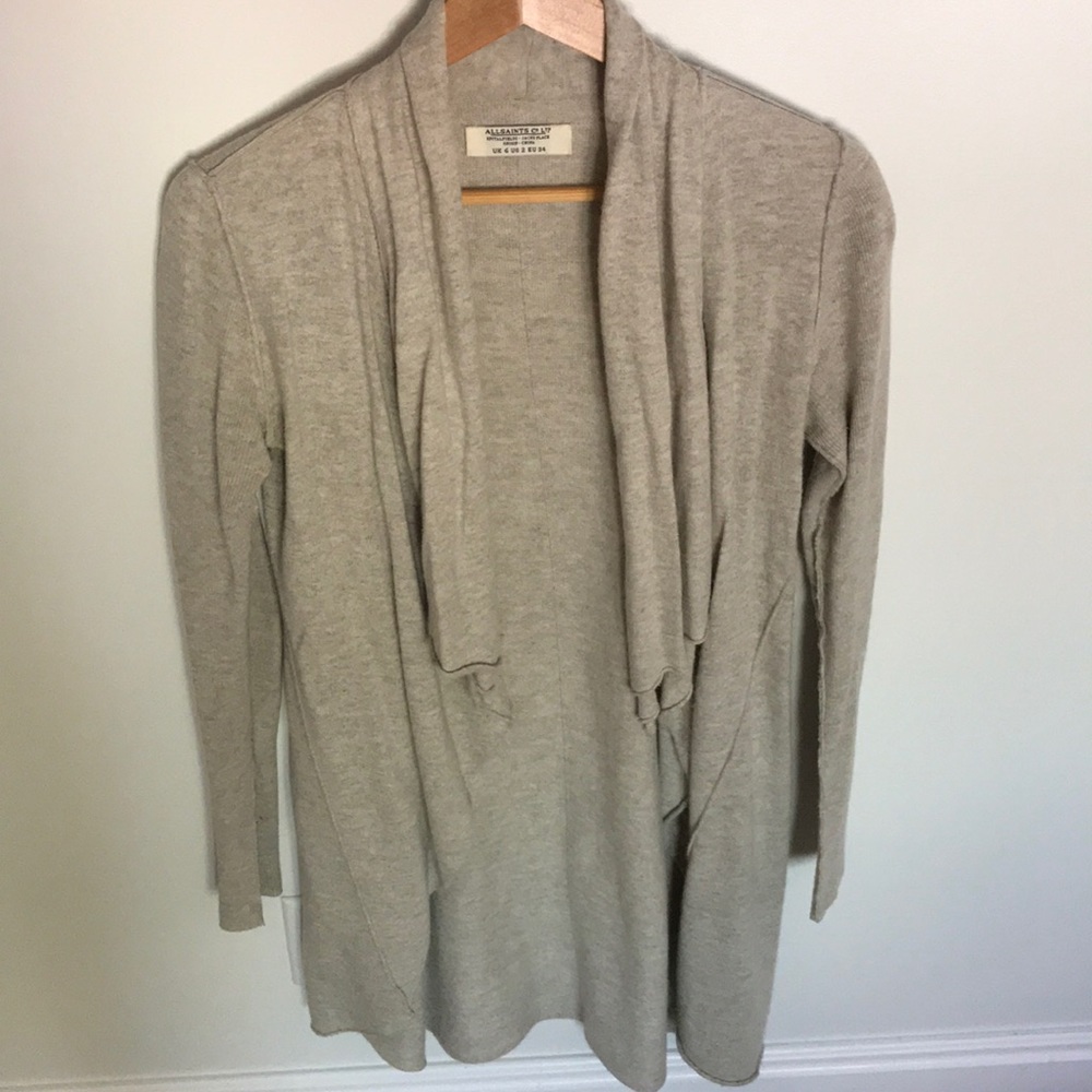 All Saints Drape Sweater